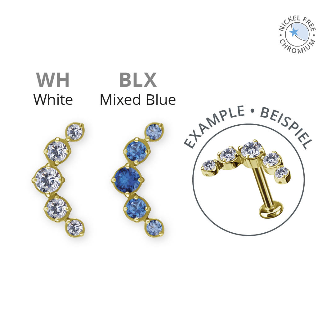 18K GOLD PVD CoCr NF INTERNAL MICRO ATTACHMENT SET W. PREMIUM ZIRCONIA