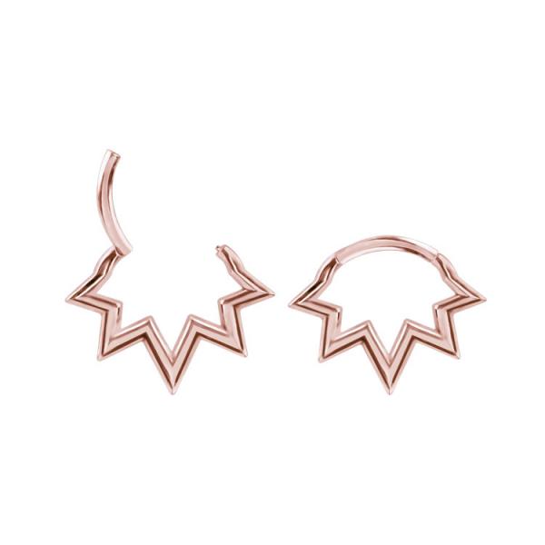 ROSE GOLD PVD SS316L SEPTUM AND DAITH CLICKER