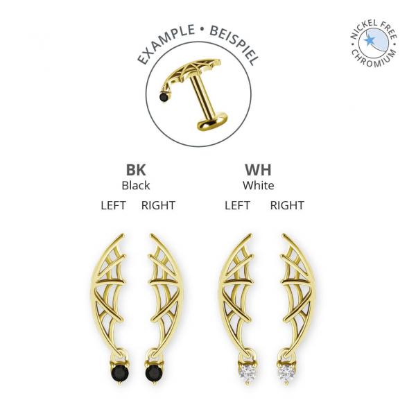18K GOLD PVD CoCr NF INTERNAL MICRO ATTACHMENT SET W. PREMIUM ZIRCONIA
