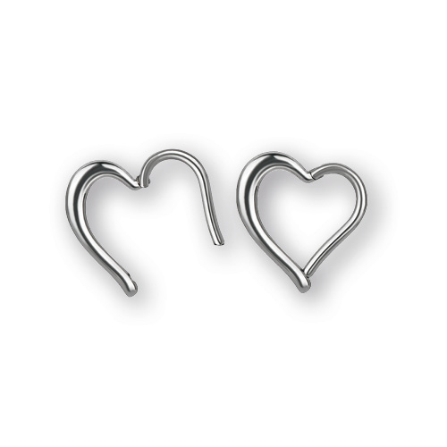 SS316L HINGED RING HEART SHAPE