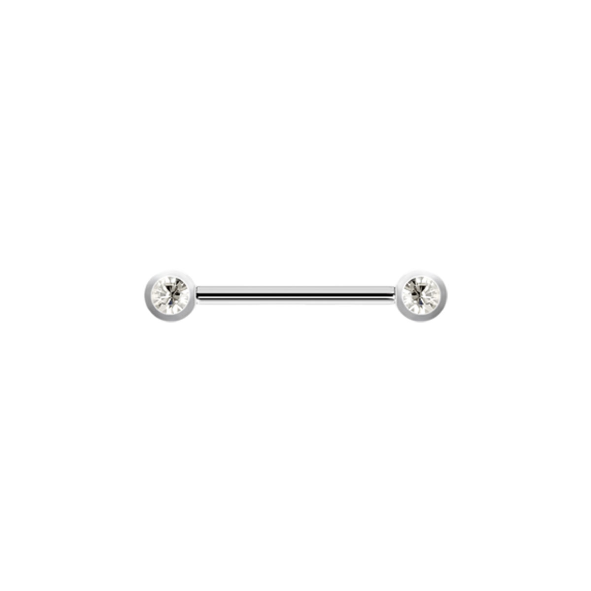 TITANIUM DOUBLE SIDE JEWELLED BARBELLS (FOR NIPPEL)