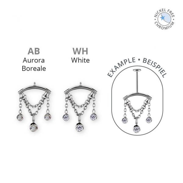 CoCr NF PVD TITANIUM INTERNAL MICRO ATTACHMENT FOR VERTICAL HELIX SET W PREMIUM ZIRCONIA