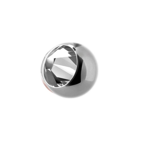TITANIUM JEWELLED BALLS (BIG STONE) 5MM