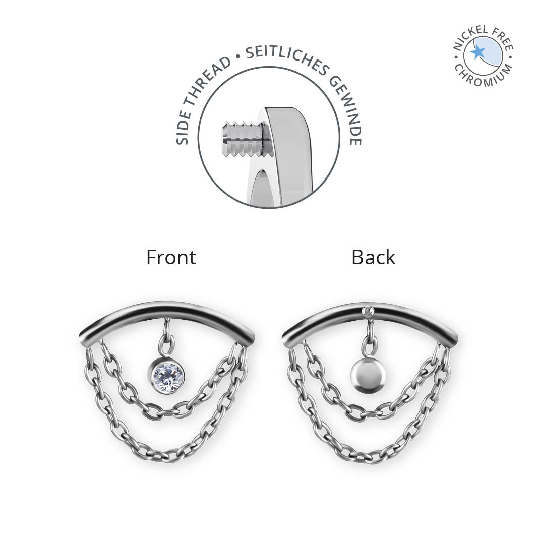 CoCr NF PVD TITANIUM INTERNAL ATTACHMENT FOR FLAT HELIX SET W PREMIUM ZIRCONIA