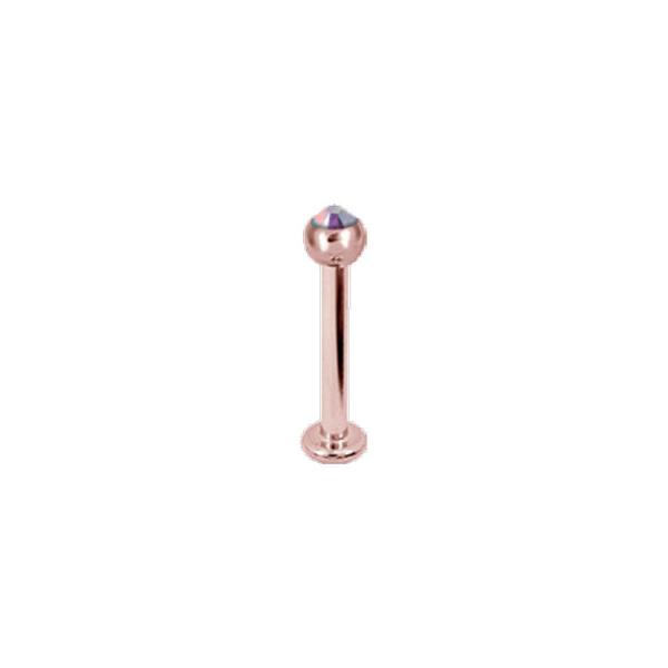 ROSE GOLD PVD TITANIUM JEWELLED MICRO LABRETS