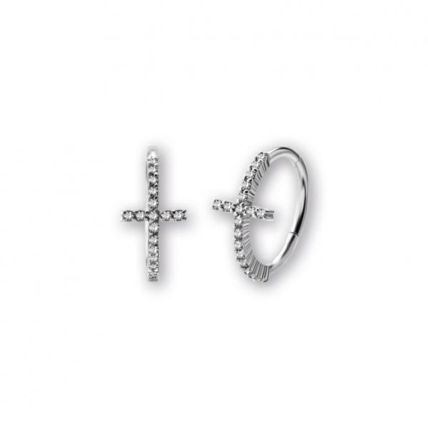 SS316L HINGED CLICKER SET W.PREMIUM ZIRCONIA