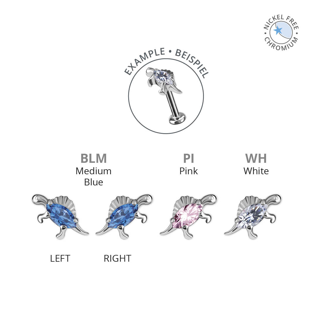 CoCr NF THREADLESS DINOSAUR GANG ATTACHMENT SET W. PREMIUM ZIRCONIA