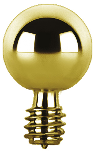 24K GOLD PVD TITANIUM INTERNAL BALLS 3MM