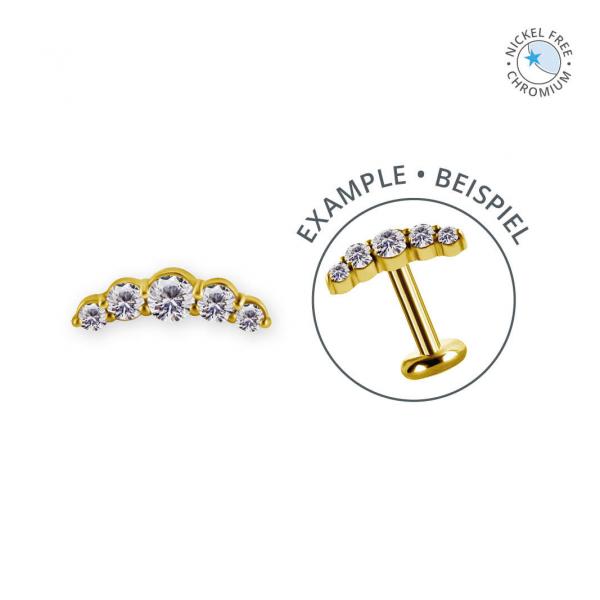 18K GOLD PVD CoCr NF INTERNAL MICRO ATTACHMENT SET W. PREMIUM ZIRCONIA