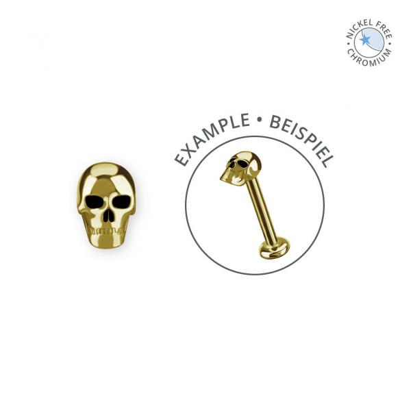 18K GOLD PVD CoCr NF THREADLESS SKULL ATTACHMENT
