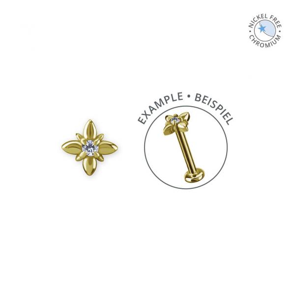 18K GOLD PVD CoCr NF THREADLESS ATTACHMENT SET W. PREMIUM ZIRCONIA