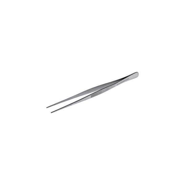 STRAIGHT FINE POINT, STAINLESS STEEL TWEEZERS (NO LOCK)  4.5"(11CM)