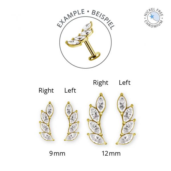 18K GOLD PVD CoCr NF THREADLESS ATTACHMENT SET W. PREMIUM ZIRCONIA