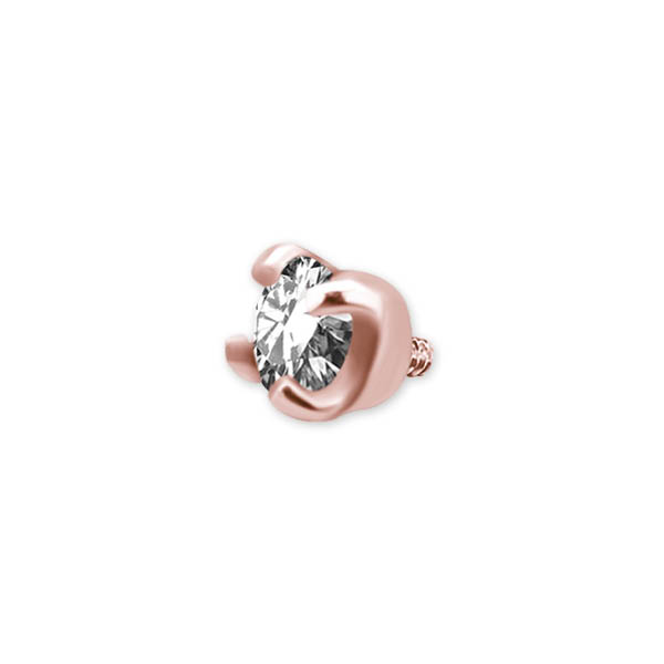ROSE GOLD PVD SS316L MICRO ATTACHMENT SET W. PREMIUM ZIRCONIA