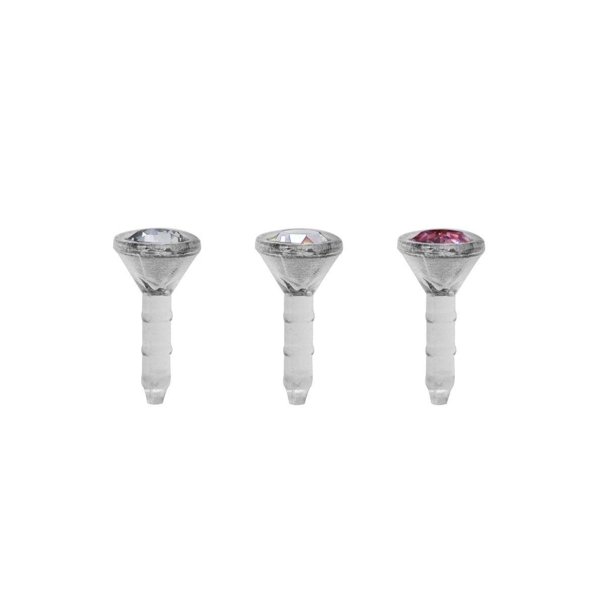 BIOPLAST JEWELLED  ATTACHMENT FOR BIOPLAST PUSH IN LABRET