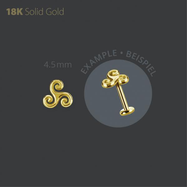 18K GOLD INTERNAL MICRO ATTACHEMENT (CELTIC WATER SYMBOL)