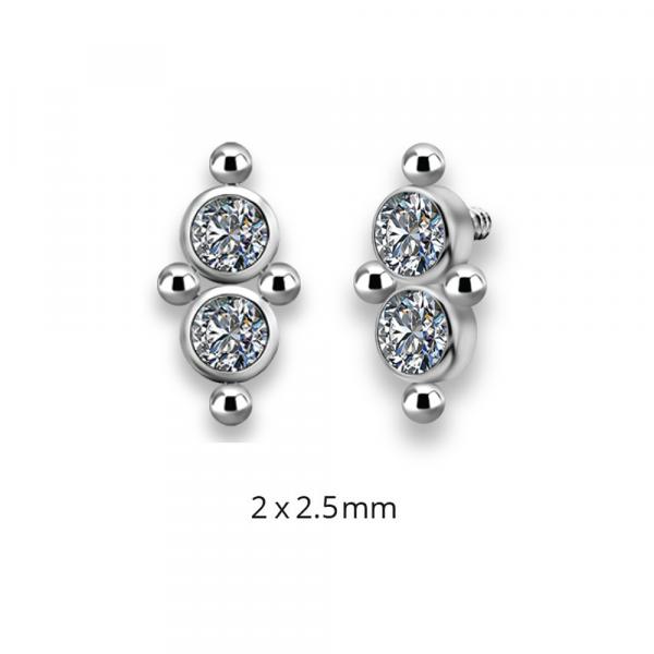 TITANIUM CLUSTER INTERNAL MICRO ATTACHMENT SET W. PREMIUM ZIRCONIA