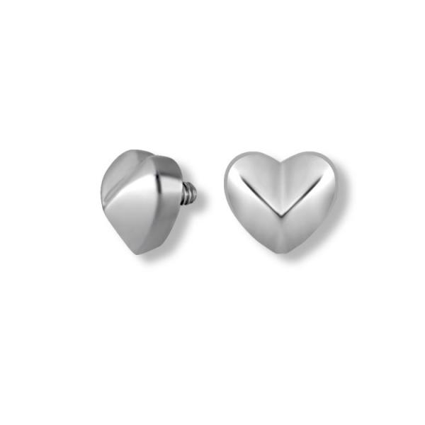 SS316L MICRO ATTACHMENT (FACETED HEART)