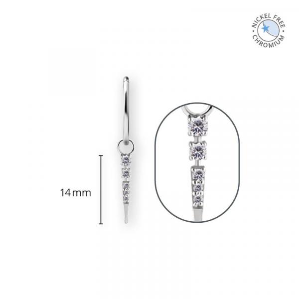 CoCr NF CHARMS FOR HINGED RINGS SET W.PREMIUM ZIRCONIA