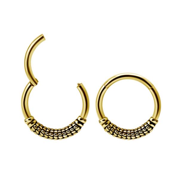 24K GOLD PVD SS316L ETHNIC CLICKERS