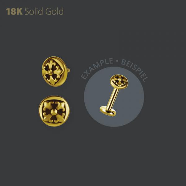 18K GOLD  MICRO ATTACHMENT FLEUR DE LIS