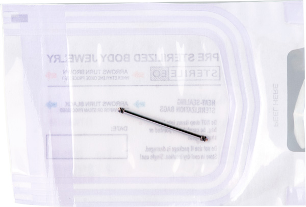 STERILIZED TITANIUM BARBELL PINS  (10PC/PACK)