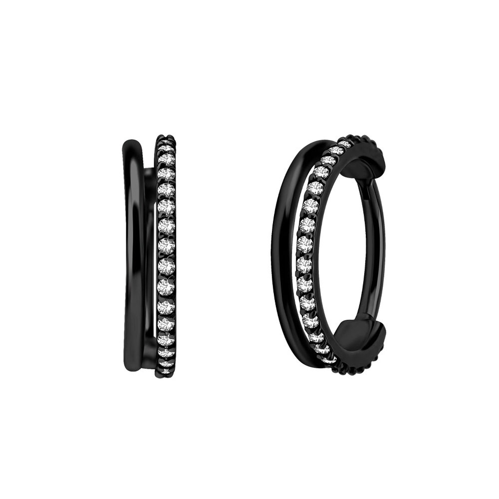 BLACK PVD SS316L DOUBLE CLICKER SET W. PREMIUM ZIRCONIA