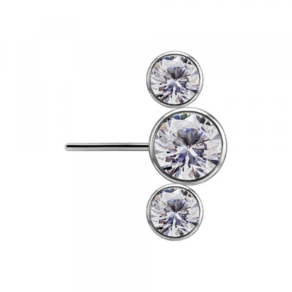 TITANIUM THREADLESS NIPPLE CLUSTER ATTACHMENT SET W. PREMIUM ZIRCONIA