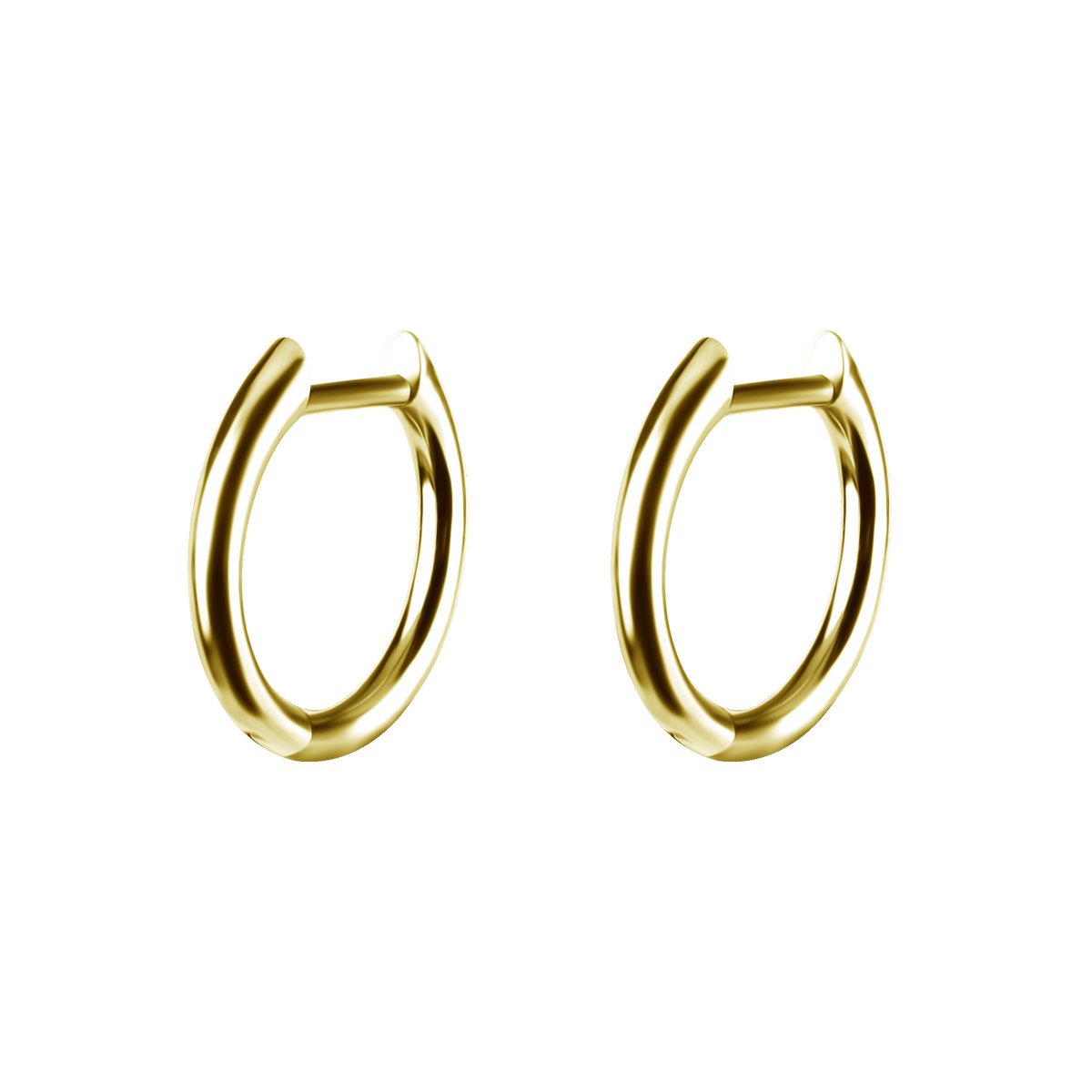 24K GOLD PVD SS316L HOOP EARRINGS