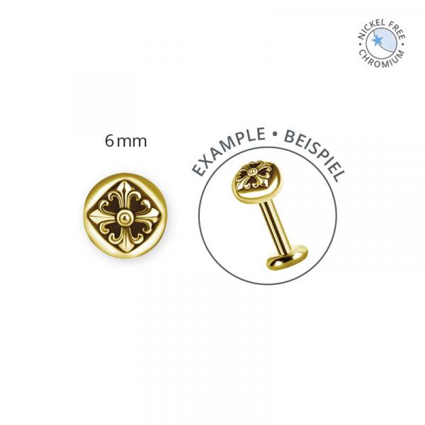 18K GOLD PVD CoCr NF THREADLESS ATTACHMENTS