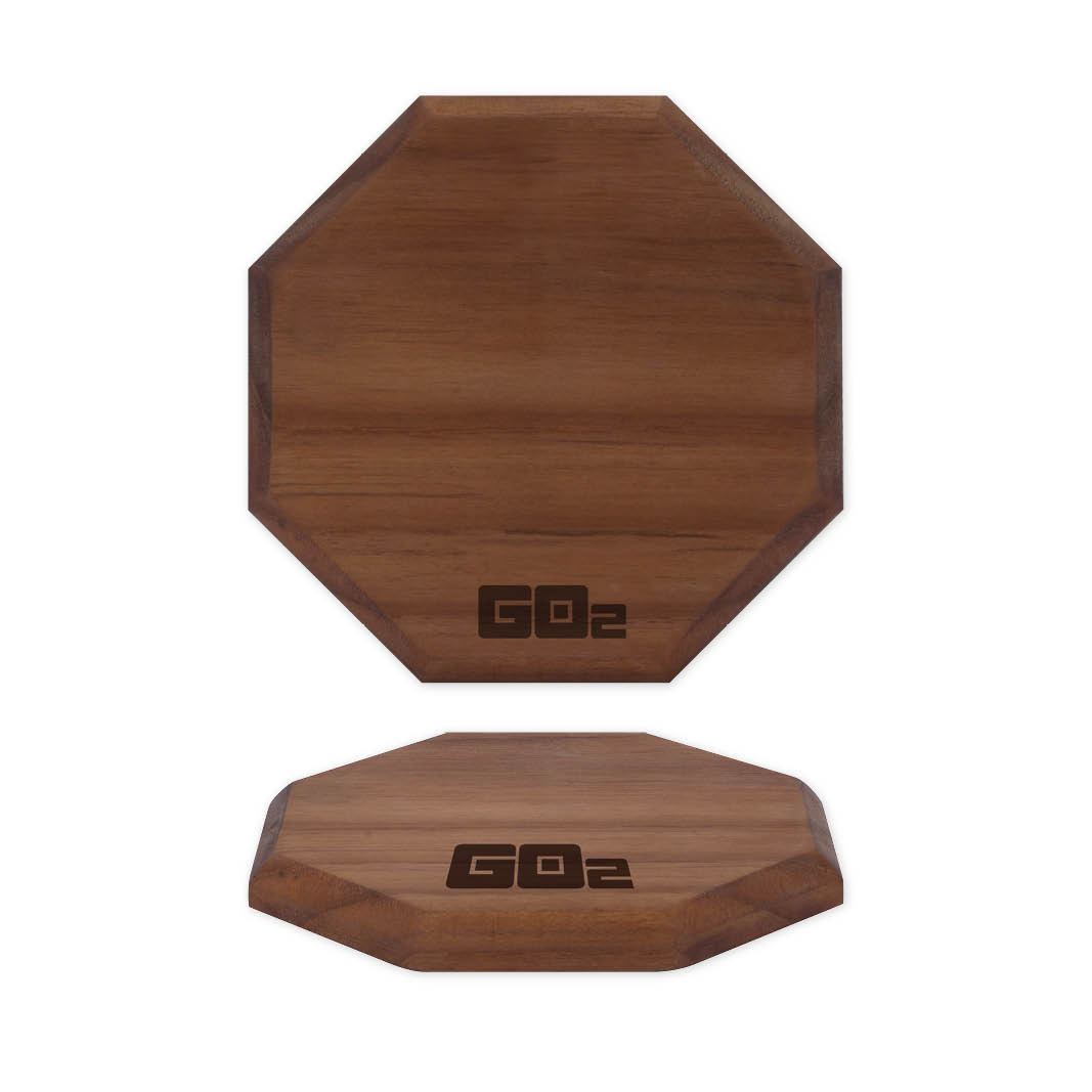 TEAK WOOD OCTAGON DISPLAY